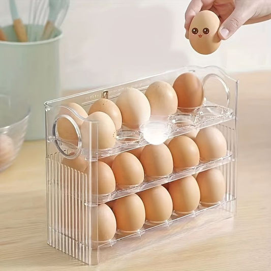 Acrylic 30 grids 3 layer Egg Organizer