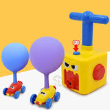 Balloon launcher car toy set