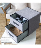 2 Drawer Fabric Storage Box