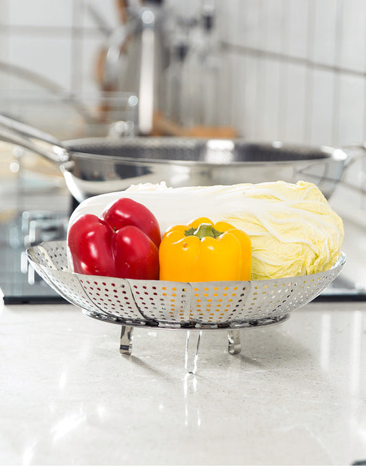 Folding Stainless Steel Steaming Tray