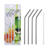 Stainless Steel Straw 4 Pcs Set