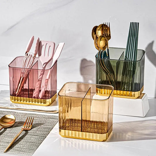 Luxury Transparent Cutlery Organizer