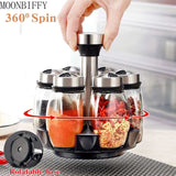 360 Rotating Spice Jar Set