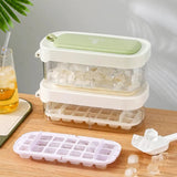 Press Ice Mold With Lid And Spoon