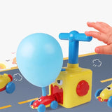 Balloon launcher car toy set