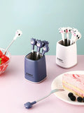 6 in 1 Cartoon Style Stainless Steel Fruit Fork