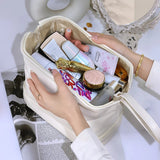 Large Capacity Double Zipper Cosmetic Bag