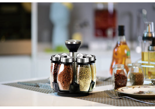 360 Rotating Spice Jar Set