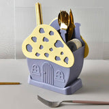 House Shape Cutlery And Multipurpose Holder
