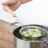 Stainless Steel Strainer With Wooden Handle (3pcs)