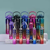 Three Pcs Metallic Colour Water Bottle