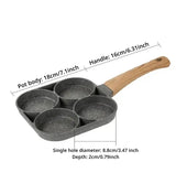 Nonstick Four Portion Frying Pan