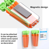 Magnetic carrot sealing clip