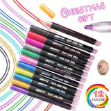 12pcs Double Line Outline Art Marker Highlighter