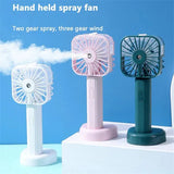 Mini Handheld Spray Fan Usb Rechargeable