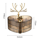 Rotatable Heart Shape Jewelery Organizer