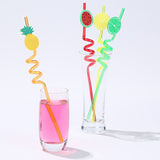 4 Pcs Spiral Drinking Straws