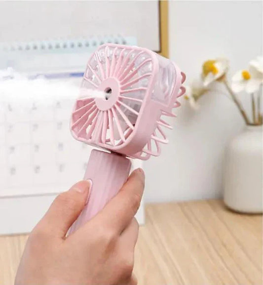 Mini Handheld Spray Fan Usb Rechargeable