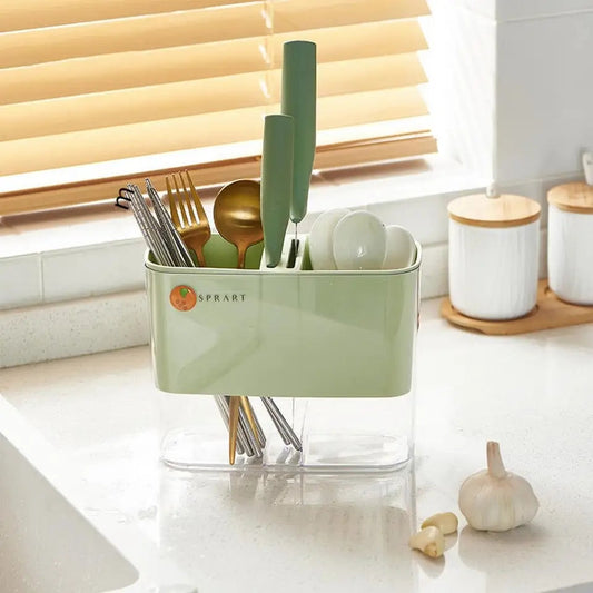 Durable Cutlery Holder With Lid