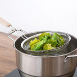 Stainless Steel Strainer With Wooden Handle (3pcs)