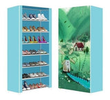 7 layer Printed Shoe Rack