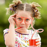 Creative fun Sun Glasses Straw
