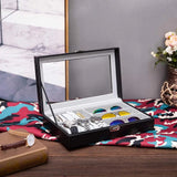 Pu Leather Watch And Sunglasses Organizer