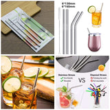 Stainless Steel Straw 4 Pcs Set