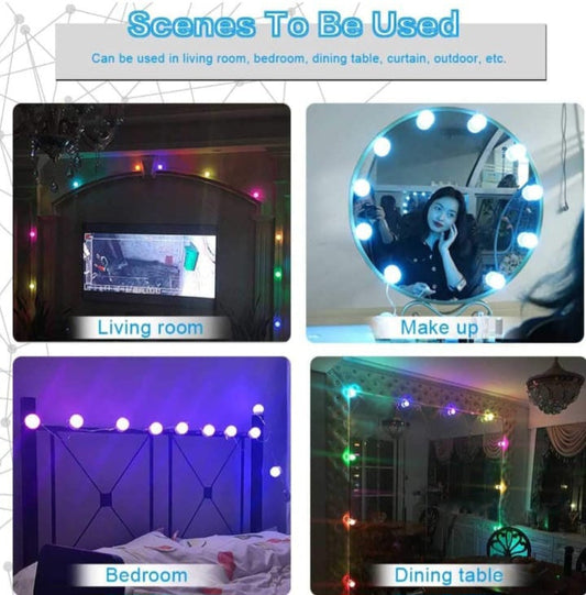 10 Bulbs RGB Vanity Light