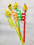 4 Pcs Reusable Smiley Straw