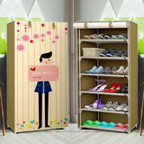 7 layer Printed Shoe Rack