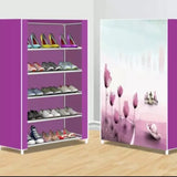 7 layer Printed Shoe Rack