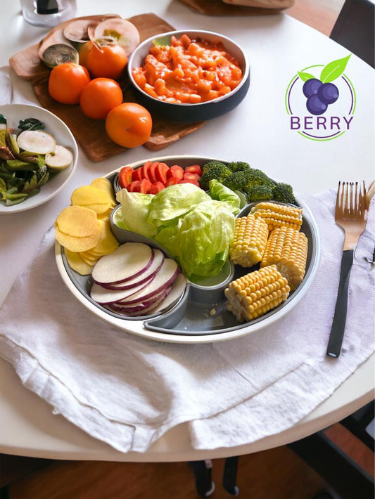 4 Partition Snack Tray