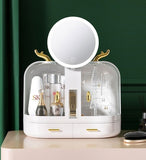 Desktop Led Double Door Cosmetic Organizer