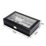 Pu Leather Watch And Sunglasses Organizer