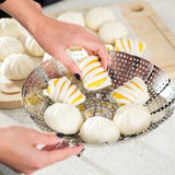 Folding Stainless Steel Steaming Tray