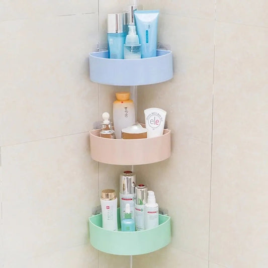 Wall mounted corner shelf