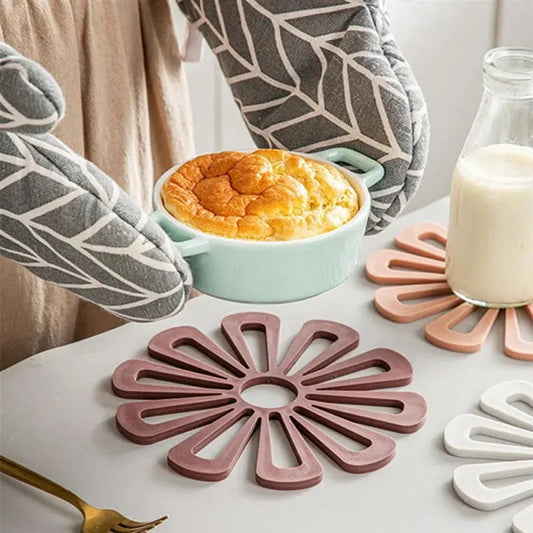 Creative Petal Silicone Heat Insulation Pad (4pcs)