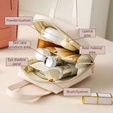 PU Faux Leather Cosmetic Bag With Zipper