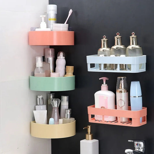 Wall mounted corner shelf