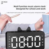 Digital Alarm Clock With Bluetooth Speaker