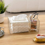 Luxury Acrylic Tissue Box With Holder
