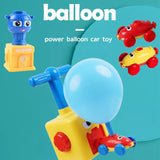 Balloon launcher car toy set