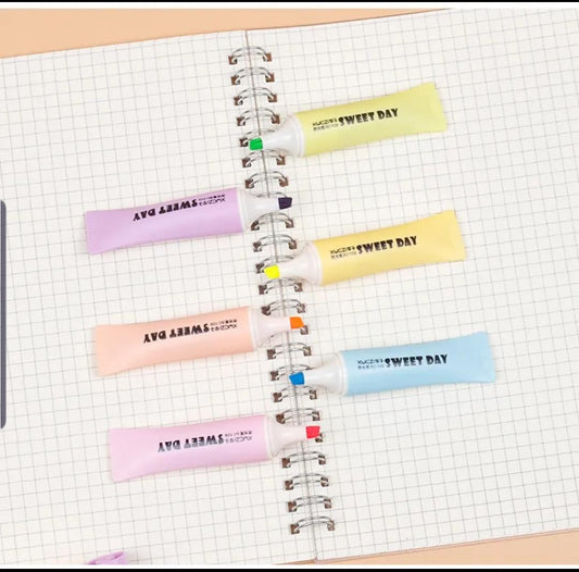 Toothpaste Style Highlighter (6pcs)