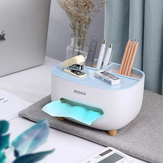 Ecoco Tissue Box With Multifunctional Holder