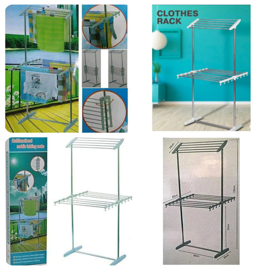 Floor Standing 2 Layer Cloth Drying Rack