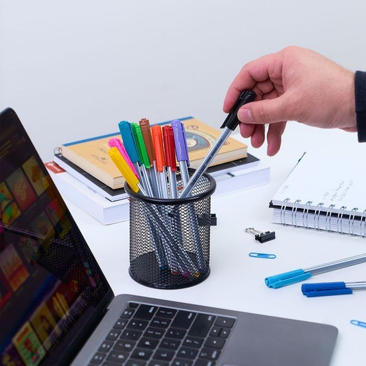 Metal Mesh Pen Holder