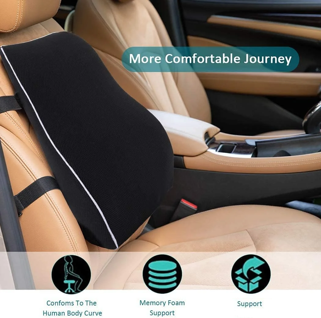High Quality Ergonomic Lumbar Support Cushion for Back Pain Relief & Spine Alignment